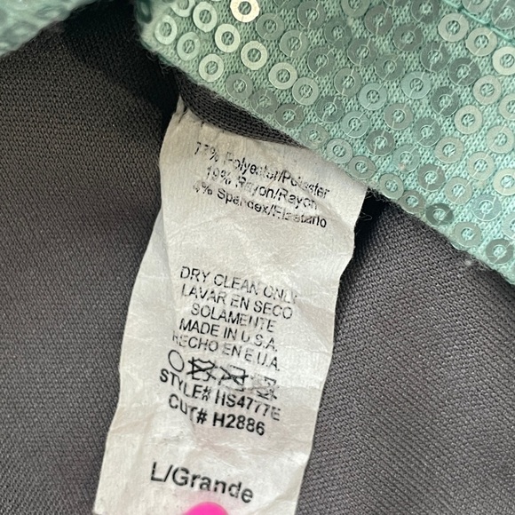 Love Culture Sequin Brown Green Mini Skirt - Picture 3 of 5